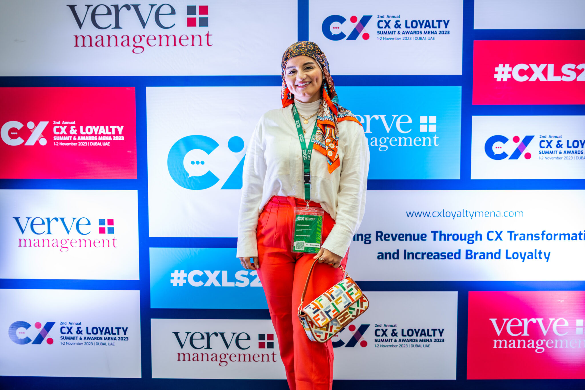 Attendees networking